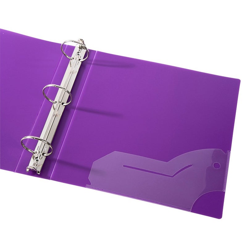 Filexec 3 Ring Binder, 2 Inch Capacity, Frosted, Letter Size, Pack of 6, Blueberry, Strawberry, Grape, Lemon, Lime, Tangerine (50161-6494) - Image 3